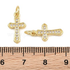 Messing micro pave klare zirkonia anhänger&nbsp;CU-CBADC6C-08G-01