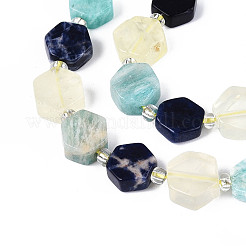 Fili di perle di sodalite naturale&nbsp;G-N358-03A-06