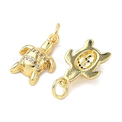 Ottone micro spianare pendenti zirconi&nbsp;KK-I355-01G-02