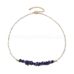 Colliers bavoirs en lapis-lazuli naturel&nbsp;NJEW-JN04950-03