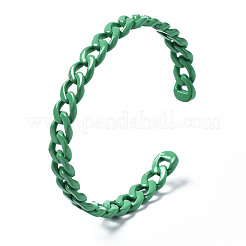 Bracelets manchette en laiton peints à la bombe&nbsp;BJEW-Q700-001C