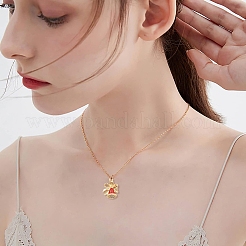 20 pendentif en alliage émaillé en forme de cloche de Noël&nbsp;ENAM-YW0006-08
