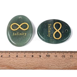 Pendentifs en aventurine vert naturel&nbsp;G-N365-01C