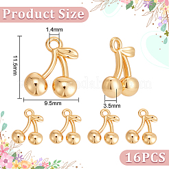 16 Stück Messing Charms&nbsp;KK-UN0005-40