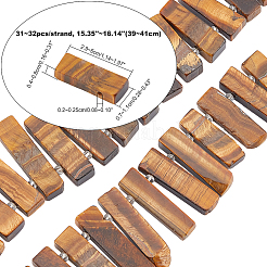 Fili di perline di occhio di tigre naturale&nbsp;G-WH0018-013