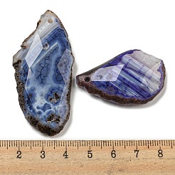 Gefärbte natürliche Druzy Achat Anhänger&nbsp;G-G123-06