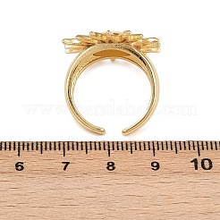 Verstellbare Manschettenringe aus Messing&nbsp;LS-RJEW-C145-03G