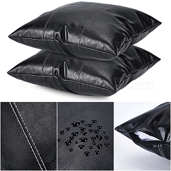 Funda de almohada cuadrada de piel sintética&nbsp;AJEW-WH20006-406C