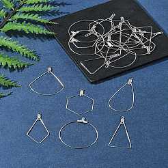 24 Stück 6 Stile 304 Edelstahlanhänger&nbsp;STAS-FS0001-55