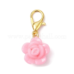 Décorations de pendentifs en acrylique à fleurs&nbsp;HJEW-JM04013-01