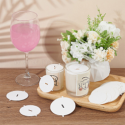 120 Blatt Kerzenstaubschutzhüllen aus Papier im 4er-Stil für Kerzenbecher&nbsp;DIY-FG0004-68