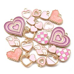 20pcs 10 styles de pendentifs en émail en alliage&nbsp;ENAM-FP0002-33