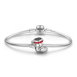 Bas de Noël plaqué rhodium&nbsp;TS-C-011