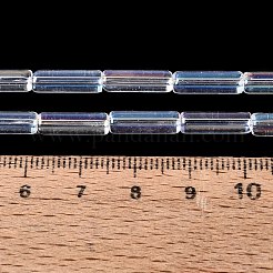 Galvanisieren transparente Glasperlen Stränge&nbsp;EGLA-Q132-02A-C03