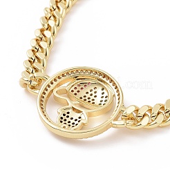 Jungen-Gliederarmband mit kubischen Zirkonia&nbsp;BJEW-B068-08