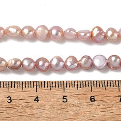 Fili di perle di perle d'acqua dolce coltivate naturali&nbsp;PEAR-C004-21C