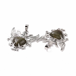 Natur Labradorit Anhänger&nbsp;G-P496-04P-16