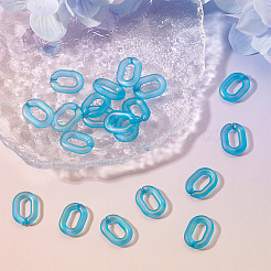20 connecteur à maillons rapides en acrylique transparent&nbsp;OACR-TADJ0001-03I