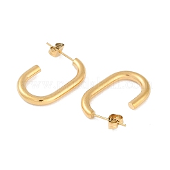Placcatura ionica (ip) 304 orecchini a bottone in acciaio inossidabile&nbsp;EJEW-C103-03G