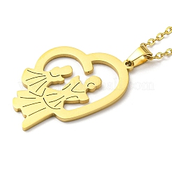 Collane con ciondolo in acciaio inossidabile 304&nbsp;NJEW-Z025-07G