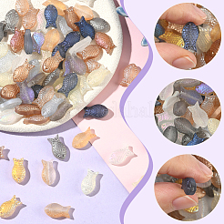90 filo di perline di vetro smerigliato di 9 colori&nbsp;GLAA-SC0002-86