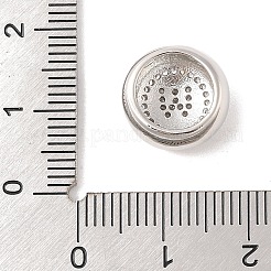 Pendenti in ottone con placcatura a cremagliera e zirconi cubici&nbsp;KK-Z047-07P-W-RS