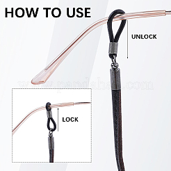 Collier en cuir pour lunettes&nbsp;AJEW-CL0005-06A
