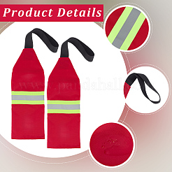 2 drapeau de sécurité réfléchissant en tissu Oxford pour kayaks&nbsp;AJEW-GF0014-19B