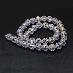 Galvani natürlichem Quarz-Kristall-Perlen Stränge&nbsp;G-K285-10-8mm