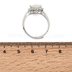 Micro ottone spianare anelli zirconi&nbsp;CU-CBA260E-04P