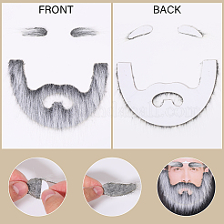 Sourcils et barbes en tissu pour fournitures de costumes de cosplay&nbsp;DIY-WH0542-54A