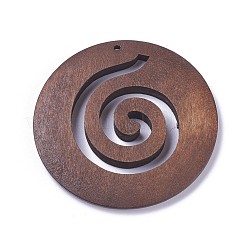 Pendentifs  gros en bois&nbsp;WOOD-P014-Q01
