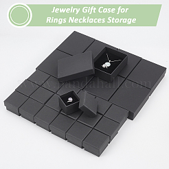 32 Stück 2 Stile mit Kraftbaumwolle gefüllte Kartonpapier-Schmuckset-Boxen&nbsp;CBOX-NB0001-32