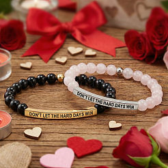 2-teiliges Set aus inspirierendem Armband aus Messing&nbsp;AW1158-4