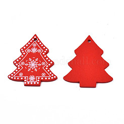 Weihnachtsthema lackierte Holzanhänger&nbsp;WOOD-N005-52B