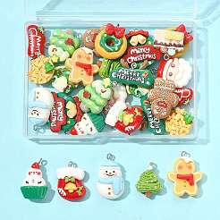 30 stücke 15 stile weihnachten undurchsichtige harz anhänger&nbsp;CRES-FS0001-33