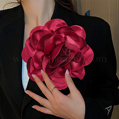 Broches en polyester à fleurs&nbsp;JEWB-WH20008-04C