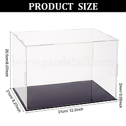 Vitrinas de plástico transparente para minifiguras&nbsp;ODIS-WH0029-72C