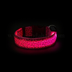 Collar de perro led de poliéster ajustable&nbsp;MP-H001-A14