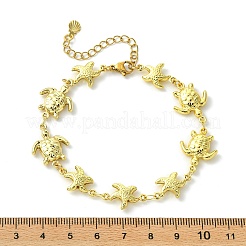 2 Stück Armband aus 304 Edelstahl-Gliederketten für Damen&nbsp;BJEW-JB13763