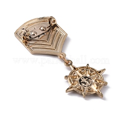 Épinglette pendentif étoile et ancre en alliage de zinc&nbsp;JEWB-WH0028-05C