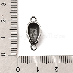 Breloques de connecteur à maillons en acier inoxydable 304 de style tibétain&nbsp;STAS-K264-04AS