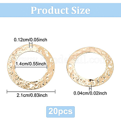 Connettori per maglie in ottone&nbsp;KK-BC0006-39G-NF