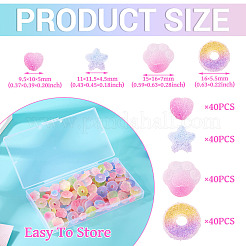 160 Stück 4 Stile Imitation Süßigkeiten Lebensmittel Stil Harz Cabochons&nbsp;RESI-TA0004-10