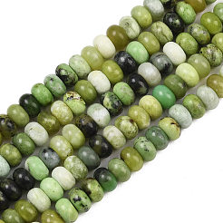Natur Serpentin Perlen Stränge&nbsp;G-L647-D09-4x6mm