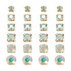 780 Stück 6 Stil Strass zum Aufnähen&nbsp;DIY-YS0001-44