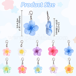 Decorazioni pendenti in resina stile 20 pz 10&nbsp;HJEW-YW00120