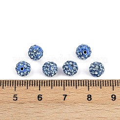 Polymer Ton Strass Perlen&nbsp;RB-H284-6MM-Half-2