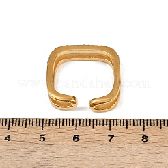 Manschettenringe aus 304er Edelstahl mit Mikropavé und Zirkonia&nbsp;RJEW-P153-02G