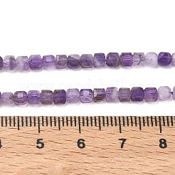 Natürlichen Amethyst Perlen Stränge&nbsp;G-Z160-B01-3x3mm-01